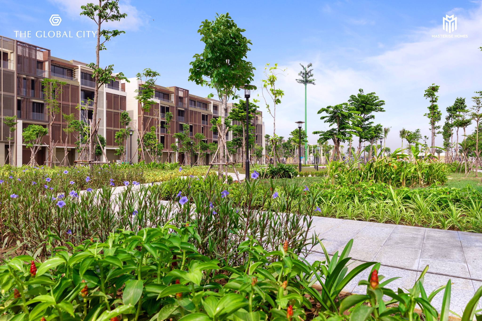 mảng xanh tuyệt vời tại The Global City