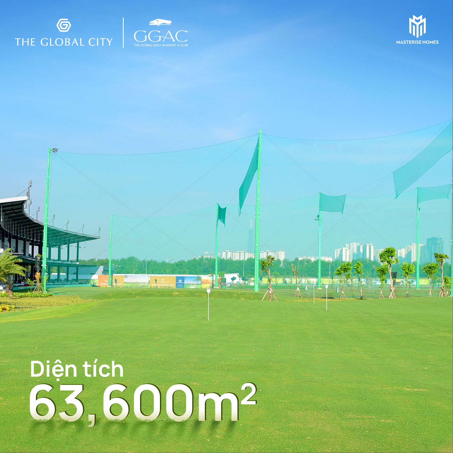 sân tập golf tại the global city